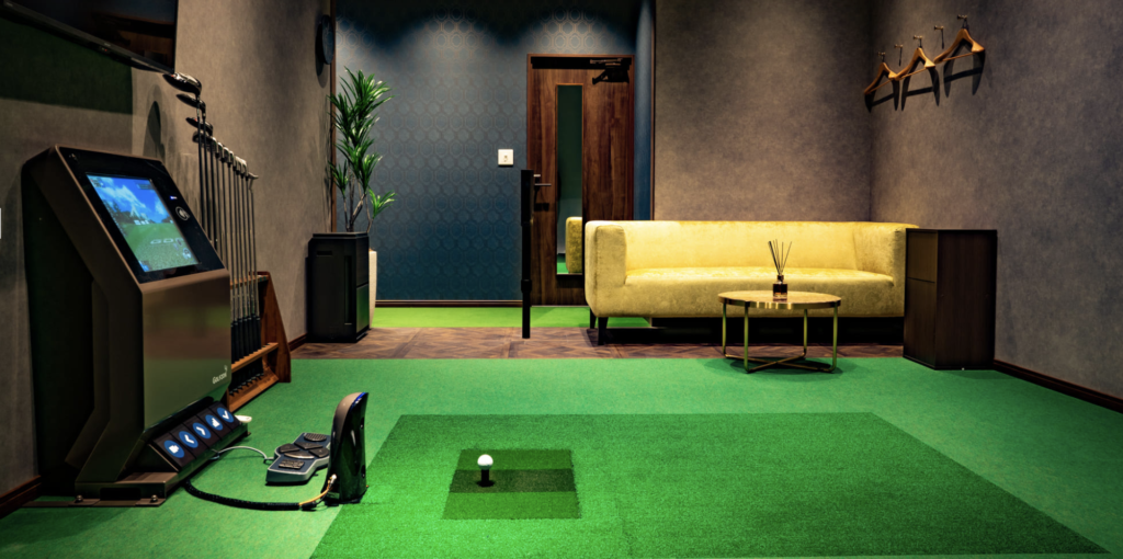 ゴルフのプライベートルームの部屋