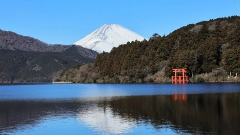 富士山と神社