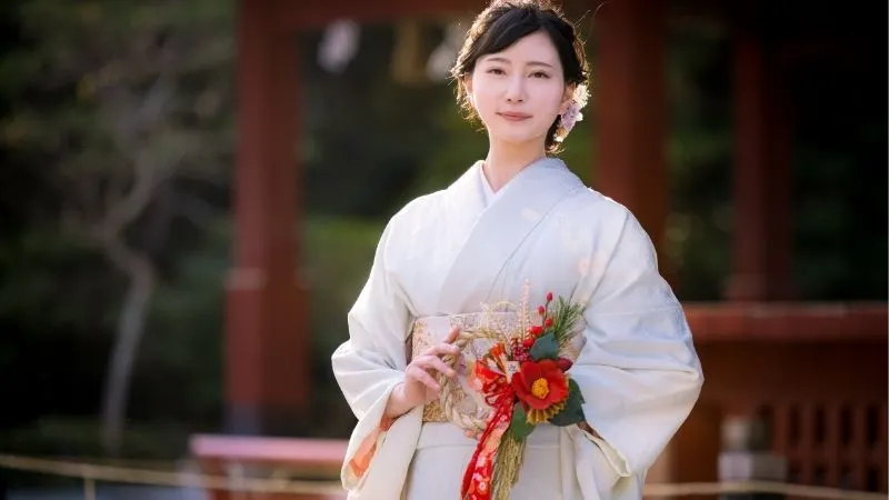 着物　女性　正月