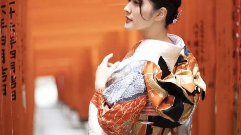 着物の女性　晴れ着