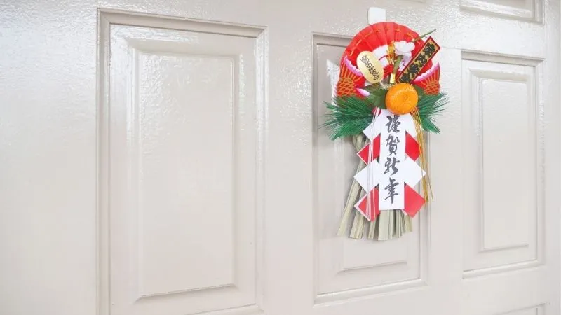 玄関のお正月飾り
